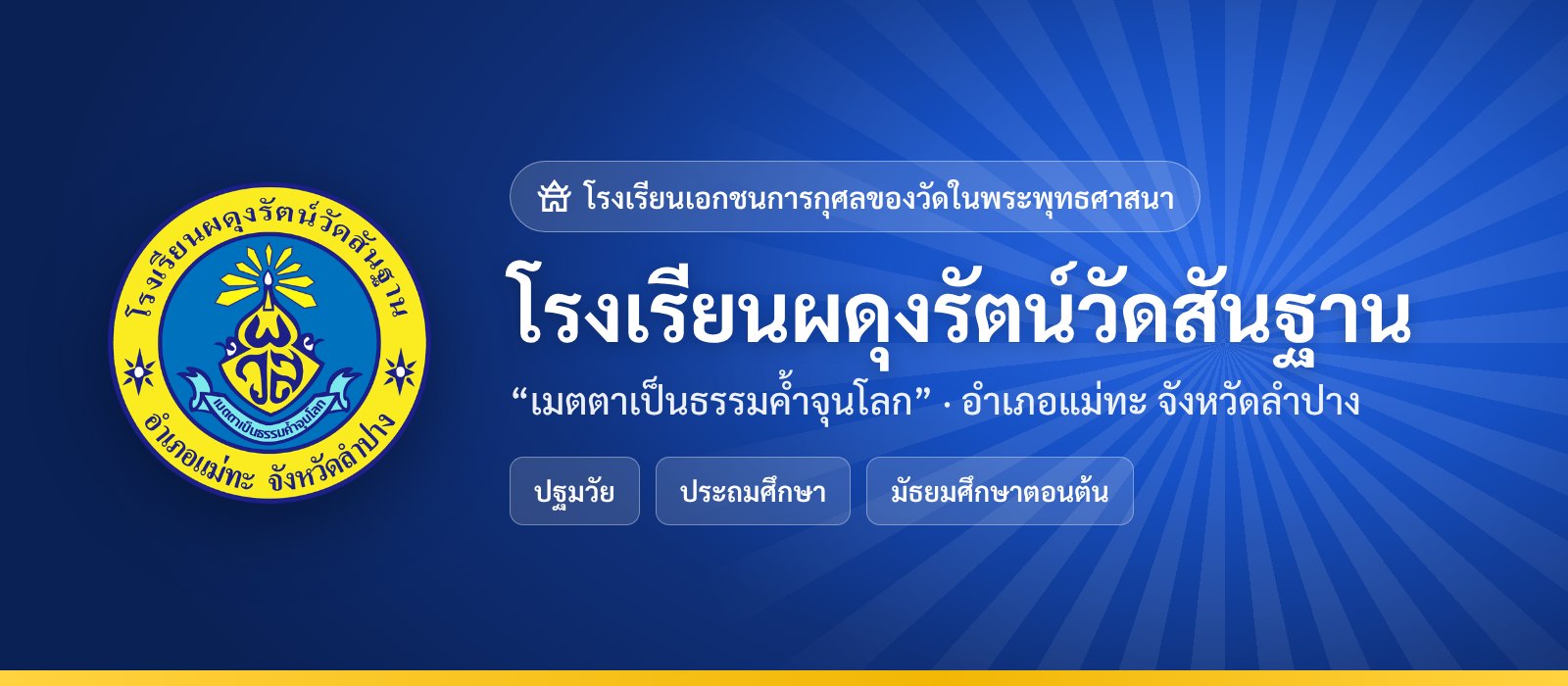 ยินดีต้อนรับสู่โรงเรียนผดุงรัตน์วัดสันฐาน